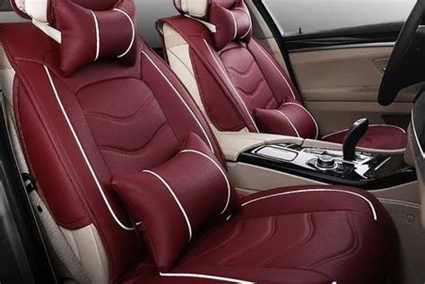 Red Premium Leather Seat Covers at Rs 2500/piece in Bareilly | ID ...