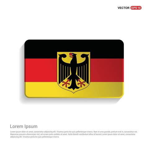 Germany flag design vector 13263421 Vector Art at Vecteezy