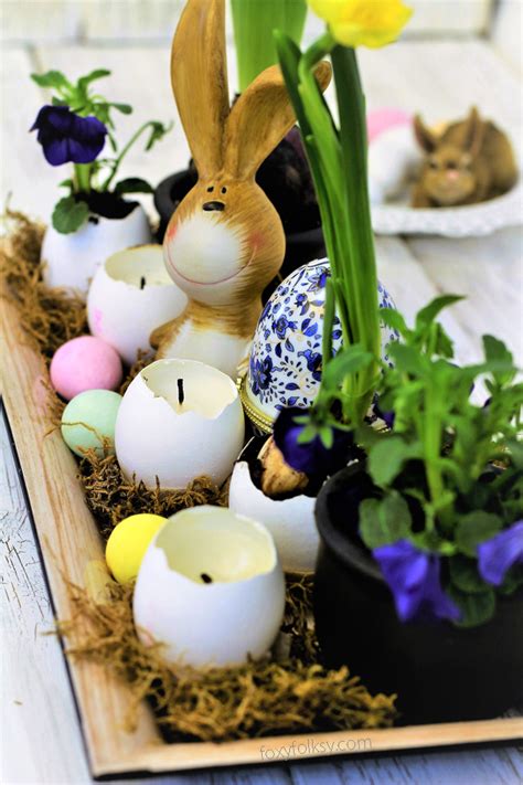 Easter Egg Candles for Table Centerpiece - Foxy Folksy