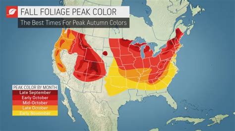 2023 Fall Foliage Forecast: Peak Color by Region - 2025