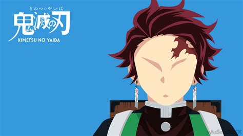 Tanjiro Kamado Flat Design/Minimalist Wallpaper by assenggfx on DeviantArt