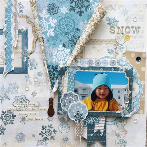 SNOW - Scrapbook.com | Scrapbook pages, Layout, Paper crafts