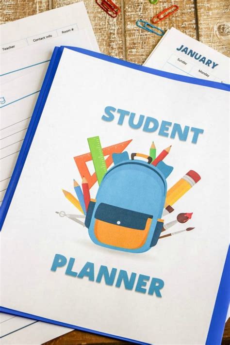 Printable Student Planner - This Ole Mom