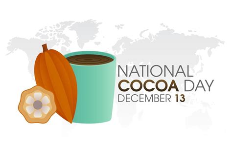 vector graphic of national cocoa day good for national cocoa day ...