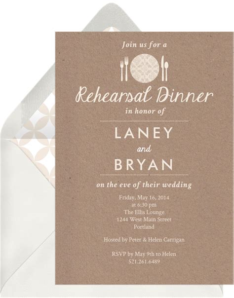 10 Rehearsal Dinner Invitations, from Traditional to Trendy - STATIONERS