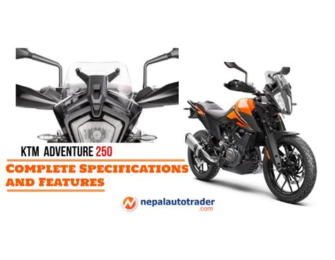 KTM 250 Adventure Motorbike; Complete Specifications and Features