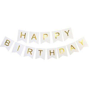 Gold Foil Happy Birthday Banner | Happy birthday banners, Happy ...