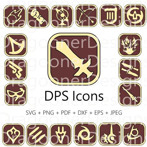 FFXIV Icons/symbols Bundle, Symbols Bundle, Ffxivsvg, Ffxivpng File ...