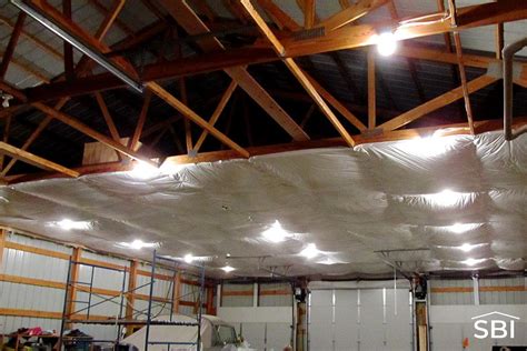 Pole Barn Ceiling Insulation Installation | Shelly Lighting