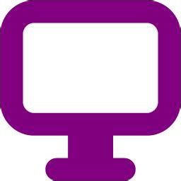 Purple desktop 3 icon - Free purple desktop icons