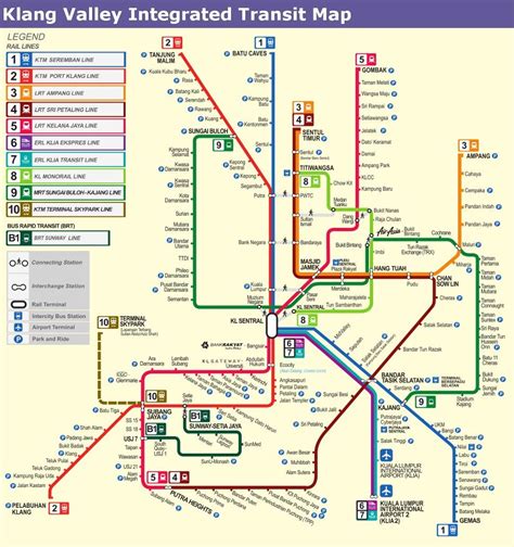 Mrt And Lrt Map Malaysia