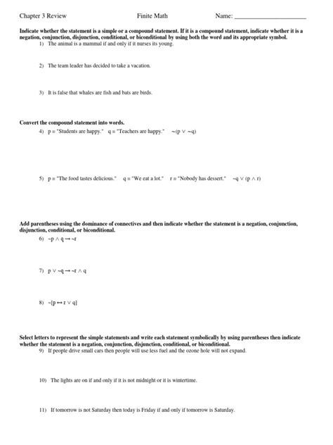 Symbolic Logic Study Guide | PDF | If And Only If | Grammar