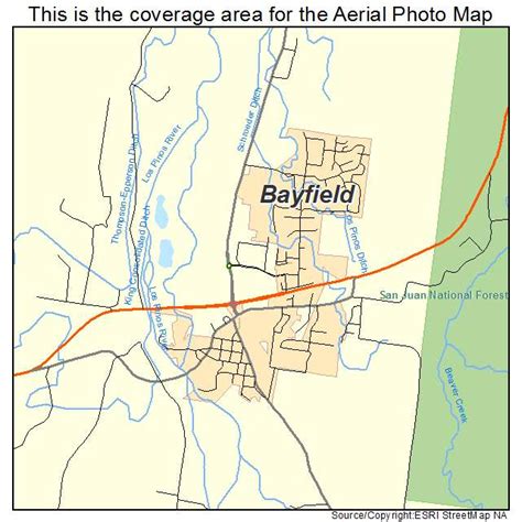 Aerial Photography Map of Bayfield, CO Colorado