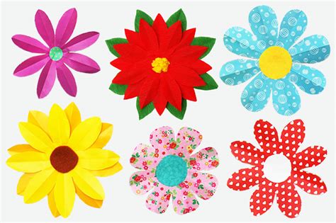 Folding Paper Flowers (8 Petals) | Kids' Crafts | Fun Craft Ideas ...