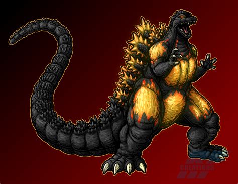 Burning Godzilla by AlmightyRayzilla on DeviantArt