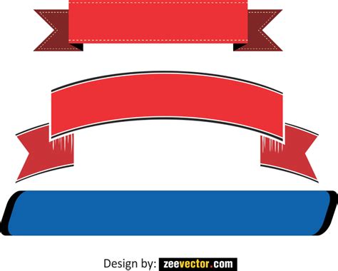 Banner Ribbon PNG - Vector Design - Cdr, Ai, EPS, PNG, SVG