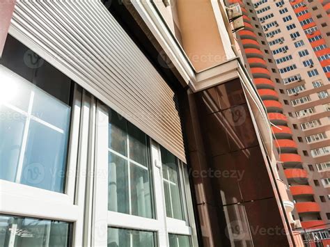 Window with modern shutter, exterior shot 16479358 Stock Photo at Vecteezy