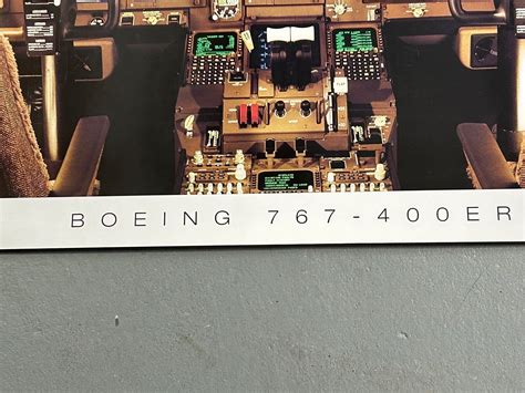 Boeing 767-400ER Cockpit Poster | #4688669732