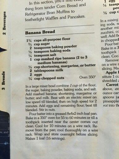 Better Homes And Gardens Cookbook Banana Bread Recipe - Banana Poster