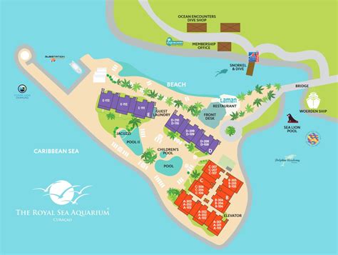 Resort Map | Royal Sea Aquarium | Curacao