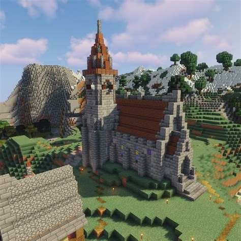 Church Schematic Minecraft Minecraft Medieval Church Schemat