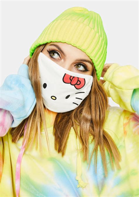 Hello Kitty Protective Face Mask - White | Dolls Kill