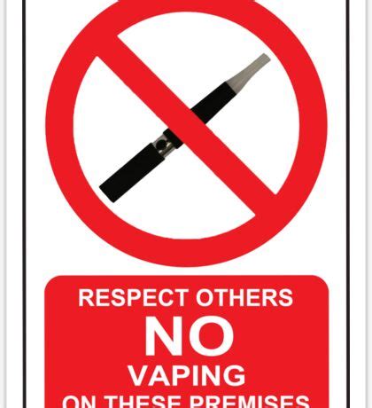 No Vaping: Stickers | Redbubble