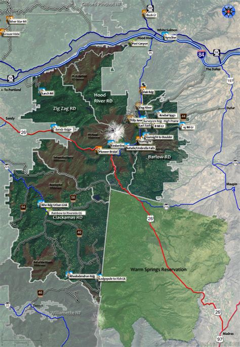 Mount Hood National Forest Map