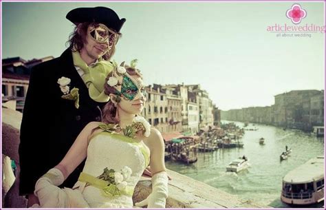 Venetian-style wedding - design ideas, script, photo process