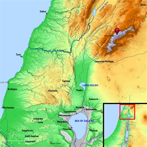 Bible Map: Hermon (Mount Hermon)