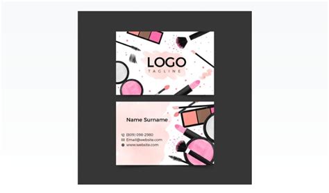 Makeup Business Cards Templates | Saubhaya Makeup