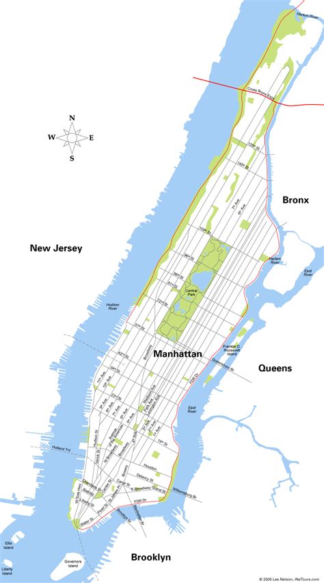 Map Of Manhattan Island New York - High Castle Map