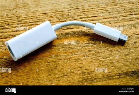 Thunderbolt Gigabit Ethernet Adapter Stock Photo - Alamy