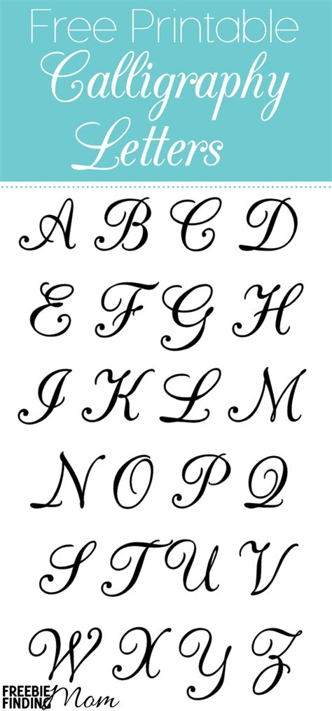 Calligraphy Letters Tracing - TracingLettersWorksheets.com