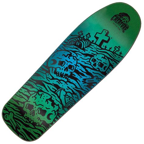 Creature Skateboards Sketchy Graveyard Custom Shape Skateboard Deck 9. ...