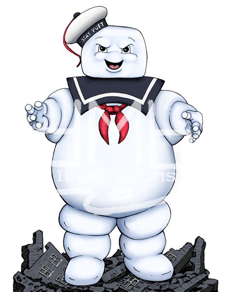 Ghostbusters Stay Puft Marshmallow Man Stand-up or Print - Etsy