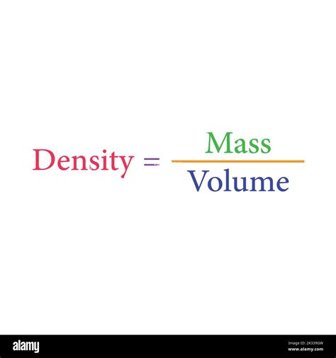 the density formula in chemistry Stock Vector Image & Art - Alamy