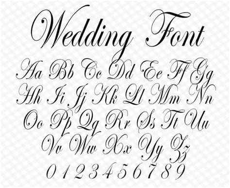 Wedding Font Cursive Font Wedding Script Wedding Cursive Font - Etsy