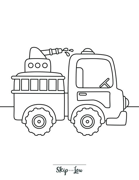 Free Printable Fire Truck Coloring Pages with Book Download | Skip To ...