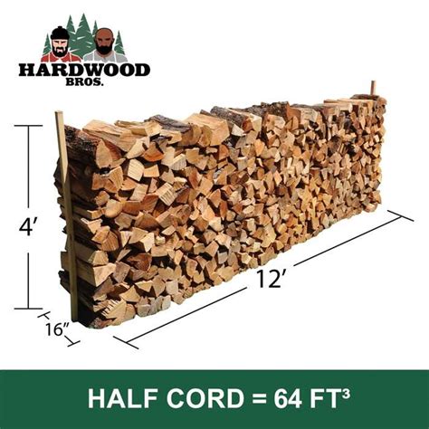 Ash Firewood - Half Cord of Single Species, Kiln-Dried Firewood (12' x ...