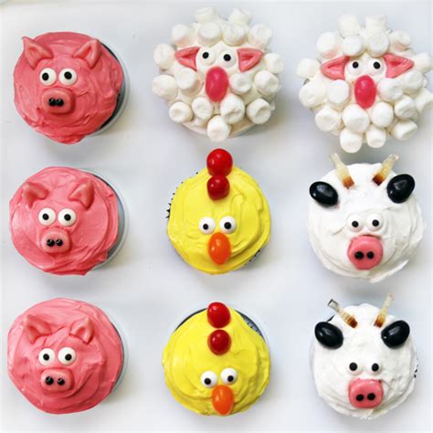 Animal Cupcakes Cupcake Decorating Ideas For Kids - Goimages Internet