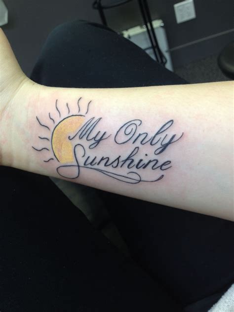 Aggregate more than 74 my only sunshine tattoo best - in.cdgdbentre