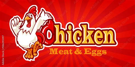 chicken banner Stock Vector | Adobe Stock