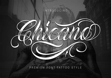 Chicano Font | Tattoo Style | Stunning Script Fonts ~ Creative Market