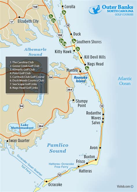 Outer Banks Beaches Map - Map Of Farmland Cave