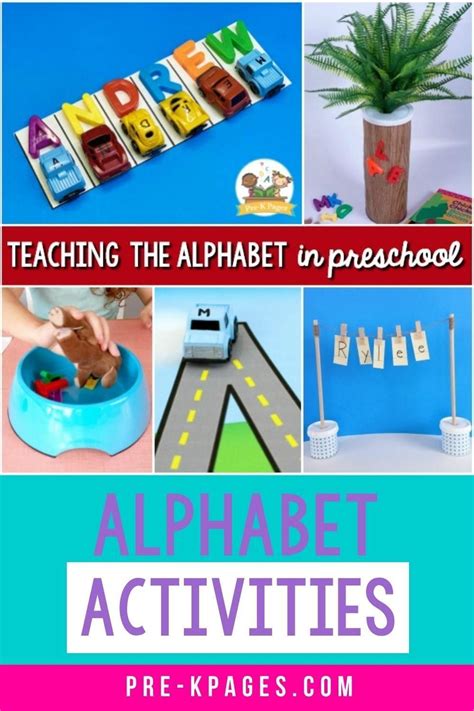 Alphabet Activities for Pre-K and Preschool | Alphabet activities, Kids ...