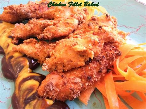 Chicken Fillet Baked Recipe | YummyKit.com