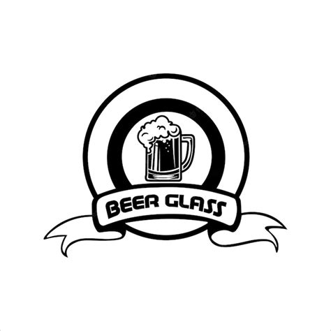 Premium Vector | Beer glass 2 logo illustration vector design