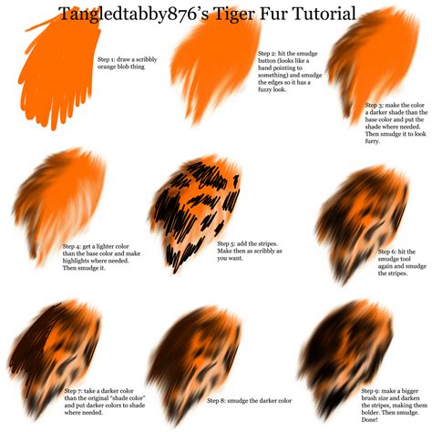 Tiger Fur Tutorial by TangledTabby876 on DeviantArt | Fashion ...