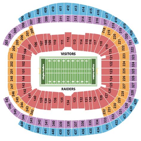 Allegiant Stadium Seating Chart + Rows, Seats and Club Seats